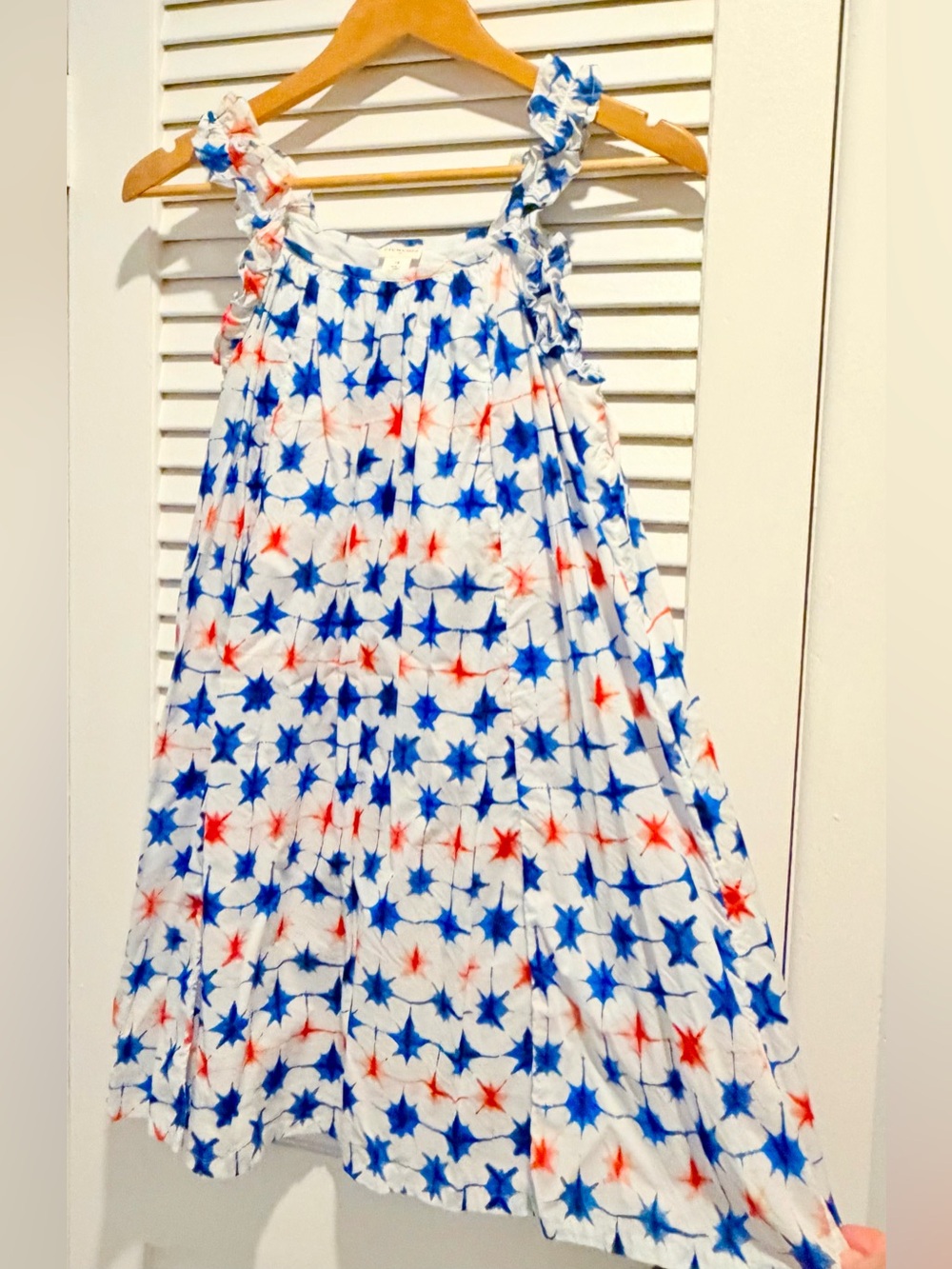 Crewcuts Girls Fireworks Dress Red White Blue Girls Sz 12